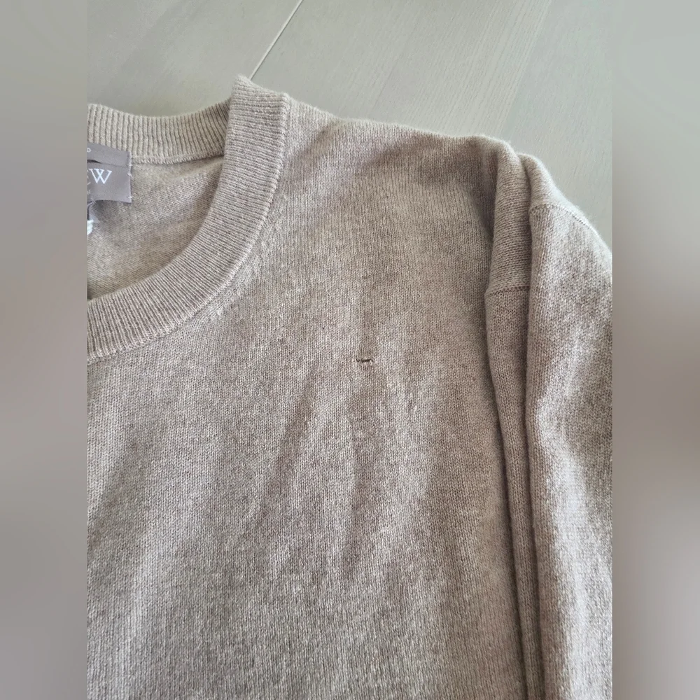 NWT J.Crew Women's Cashmere relaxed crewneck sweater Sz XL $198